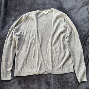 Old Navy Women's Light Gray Open Cardigan